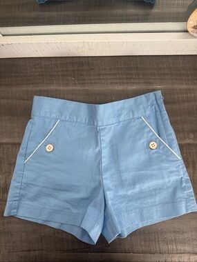 Janie and Jack Girls 6T Light Blue 100% Cotton Shorts